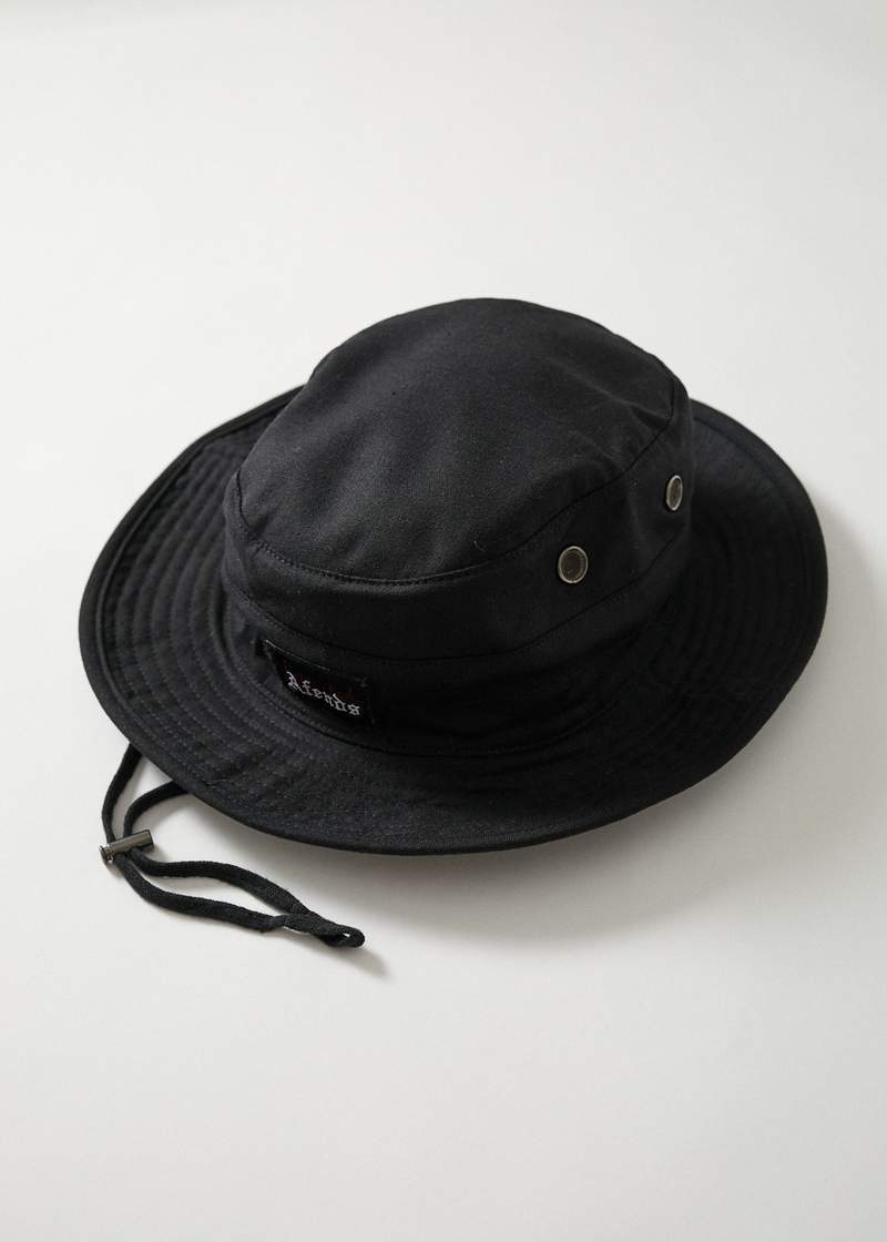 Nirvana - Hemp Bucket Hat - Black