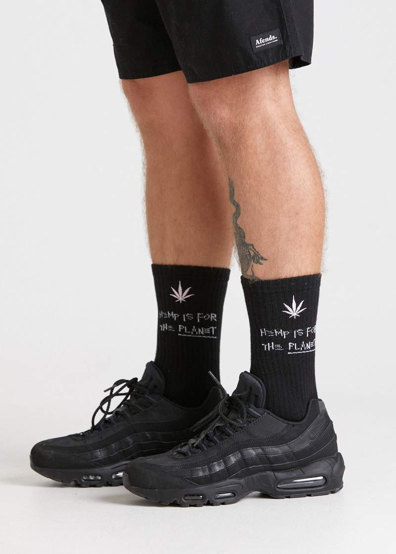 For The Planet - Hemp Socks One Pack - Black