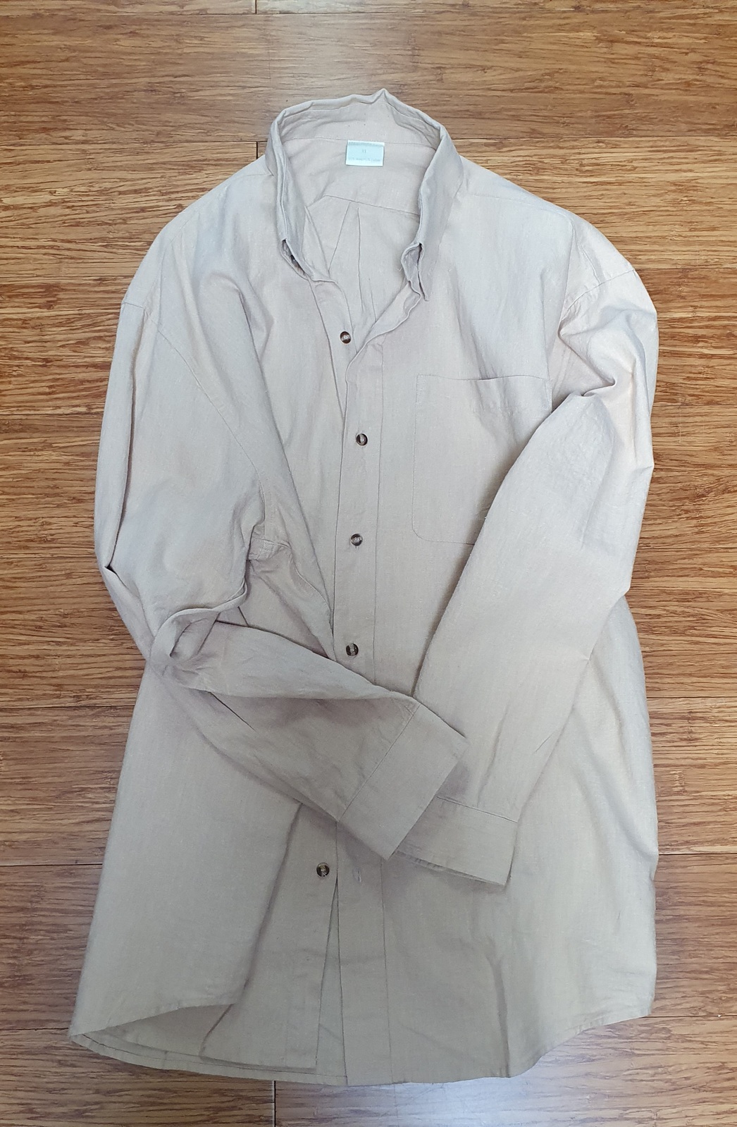Men's Hemp Cotton Button Down Shirt - Long Sleeve