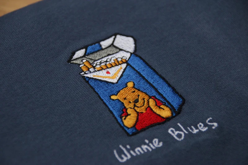 Winnie Blues - Hemp T-Shirt - Petrol Blue