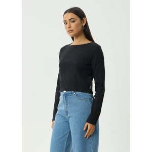 Focus - Hemp Seersucker Long Sleeve Top