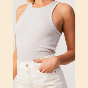 Lydia - Hemp Ribbed Singlet
