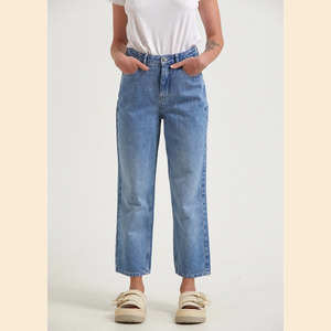 Shelby - Hemp Denim High Waist Wide Leg Jeans