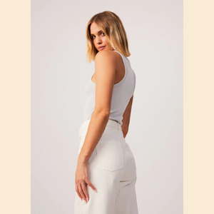 Lydia - Hemp Ribbed Singlet