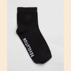 Revolution - Hemp Crew Socks - Black - OS