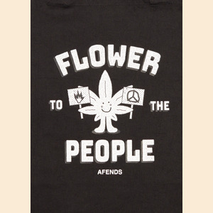 Flower - Hemp Tote Bag - Black - OS