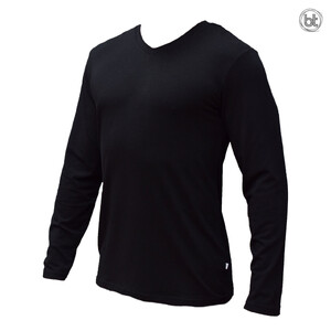 Henry - V Neck Bamboo Long Sleeve Tee