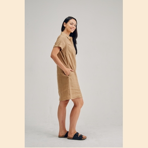 Stella - 100% Hemp Shirt Dress