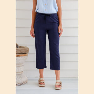 Rachel - Hemp Elastic Waist 7/8 Pants
