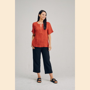Raven - 100% Hemp Crêpe Blouse