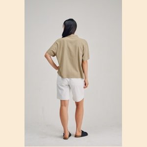 Audrey - Hemp Bamboo Shirt - Moss Grey - 10