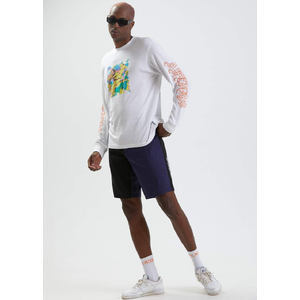 Reborn - Unisex Hemp Long Sleeve Graphic T-Shirt - White - M