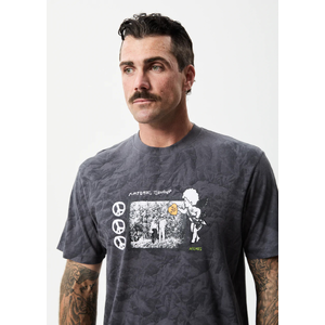 Natural Technology - Hemp Retro Graphic T-Shirt - Black - S