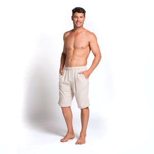 Hemp Bamboo Elastic Waist Shorts 