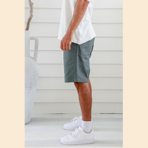 Louie - Elastic Waist Hemp Shorts