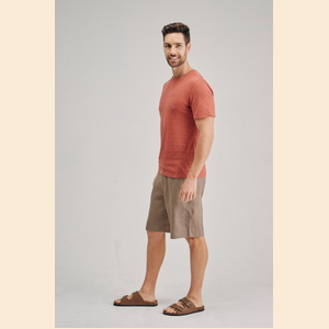 Cedar - Hemp Cotton Tee - Rust - S
