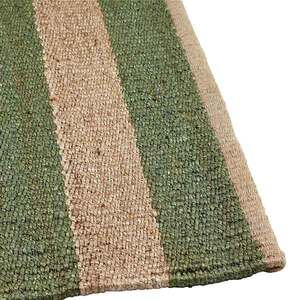 Nest Weave Awning Stripe Rug - Celadon/Natural - 1.4 X 2m