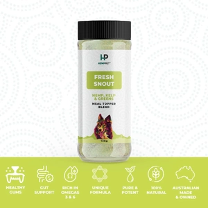 Fresh Snout Hemp + Kelp & Greens Daily Meal Topper for Dogs (120g)