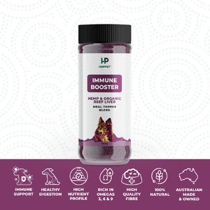 Immune Booster Hemp + Organic Beef Liver Topper (150g)