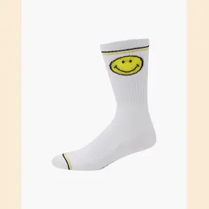 Smiley Sports Crew Bamboo Socks