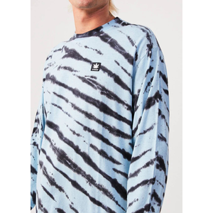 Controlla - Unisex Hemp Tie-Dye Long Sleeve T-Shirt - Sky Blue - S