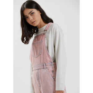 Lucie - Hemp Washed Denim Overalls - Vintage Pink - 6