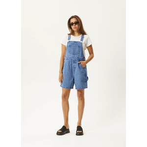 Lewi - Hemp Short Overalls - Worn Blue - 14