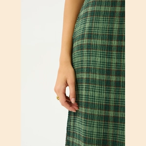 Lonnie - Hemp Seersucker Maxi Skirt 
