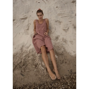 Capricorn - Seersucker Midi Dress