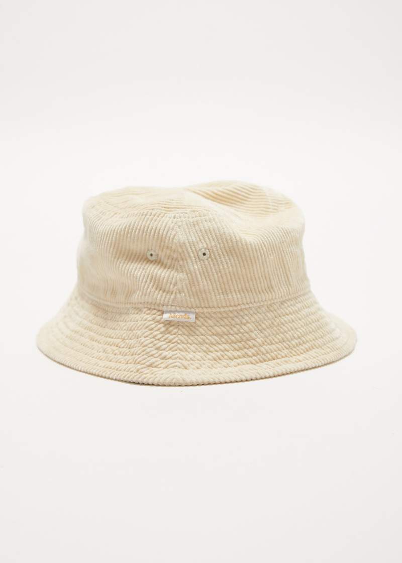 Cara - Hemp Corduroy Bucket Hat - Cream