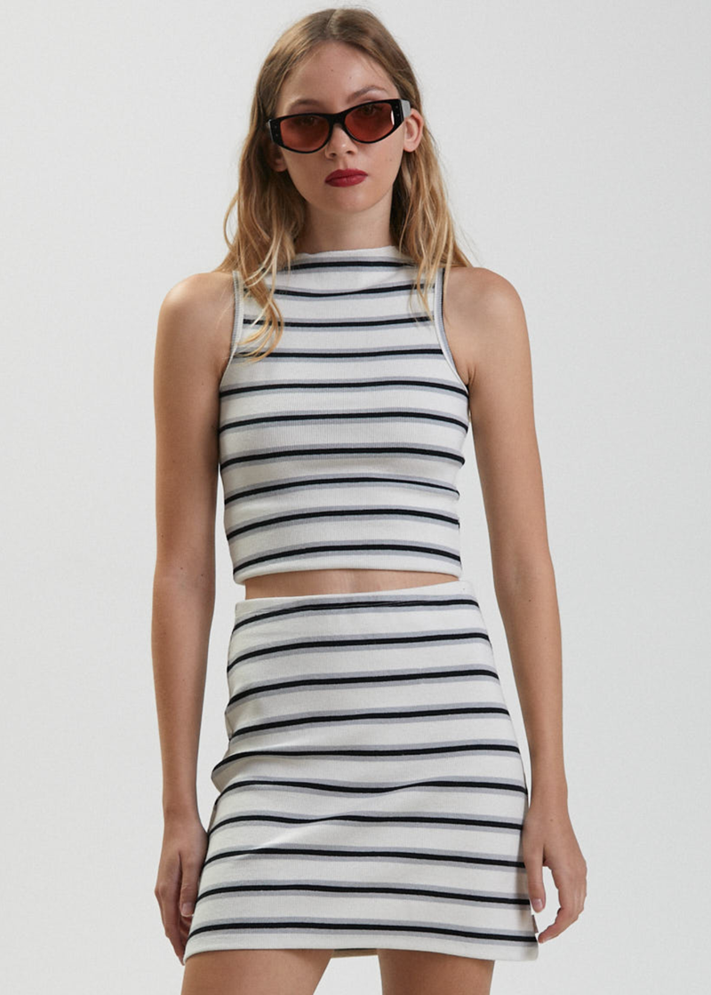 Moby - Hemp Striped Mini Skirt