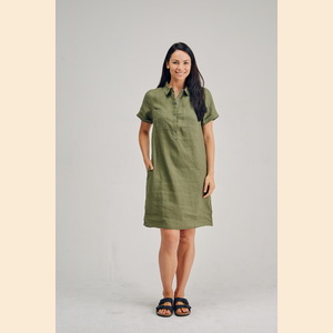 Stella - 100% Hemp Shirt Dress