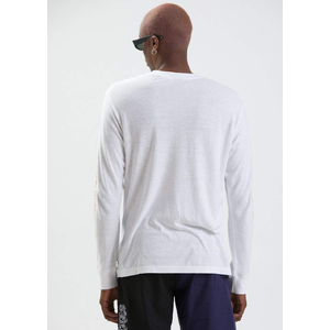 Reborn - Unisex Hemp Long Sleeve Graphic T-Shirt - White - M