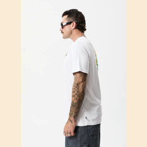 Beautiful Weeds - Hemp Retro Graphic T-Shirt - White - XS