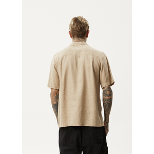 Daily - Hemp Cuban Short Sleeve Shirt - Taupe - S
