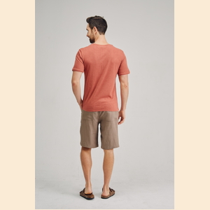 Cedar - Hemp Cotton Tee - Rust - S