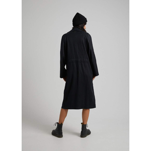 Maya - Hemp Trench Coat - Black - 14