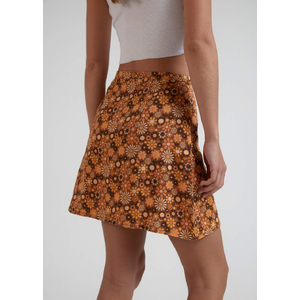 Daisy May - Hemp Button Up Skirt - Sepia - 6