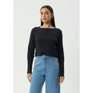 Focus - Hemp Seersucker Long Sleeve Top