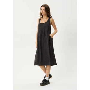 Dusk - Hemp Seersucker Check Midi Dress