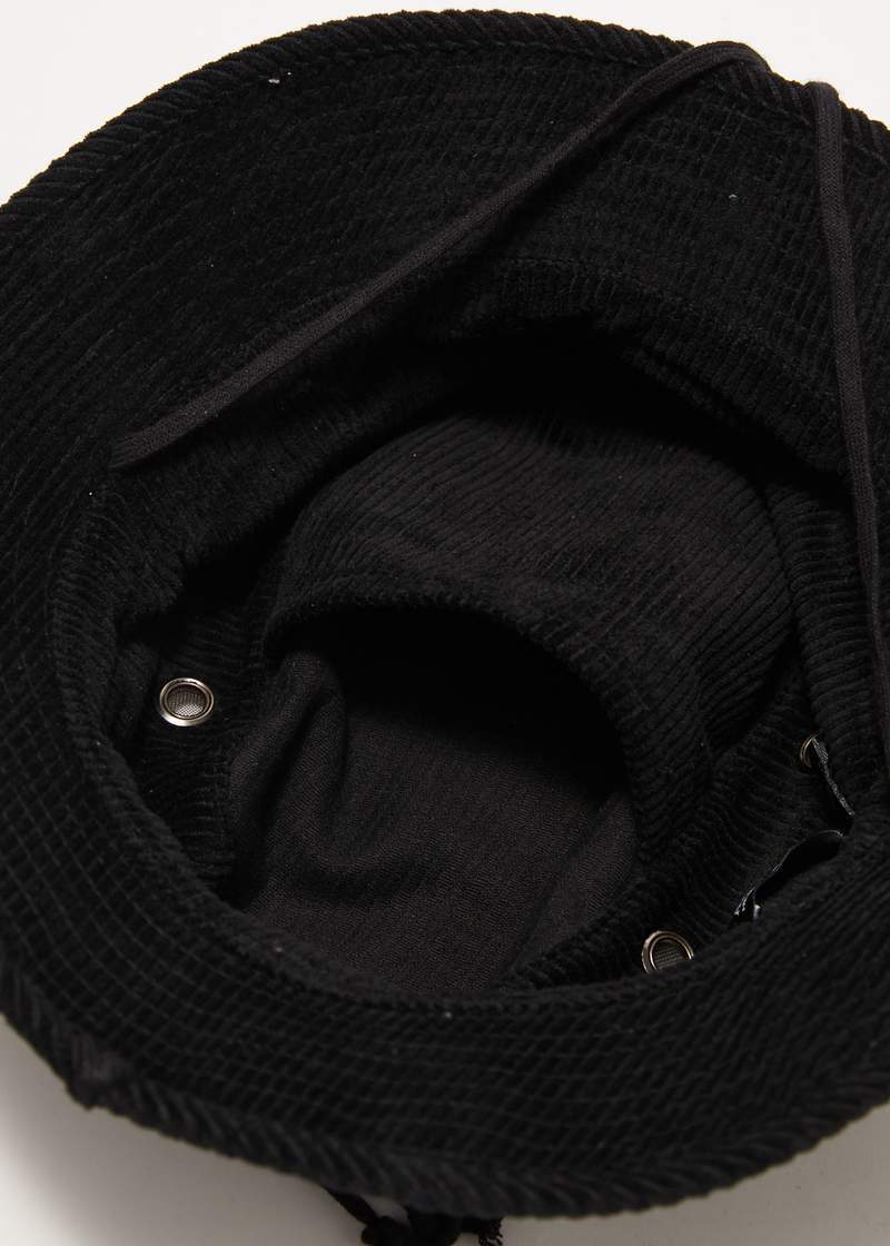 Orion - Hemp Corduroy Bucket Hat - Black