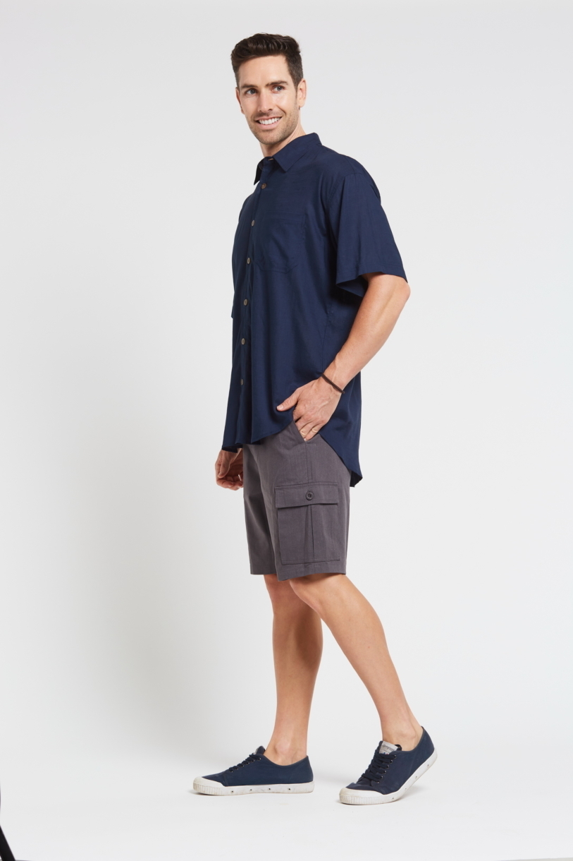 Premium - Men's Hemp Rayon Short Sleeve Shirt