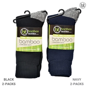 3-Yarn Bamboo Work Socks – 2-Pack