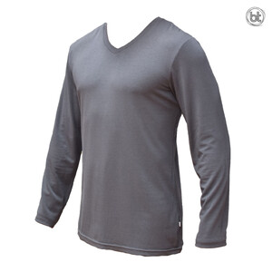 Henry - V Neck Bamboo Long Sleeve Tee