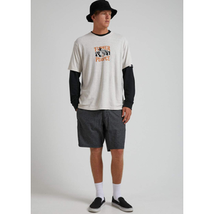 Hemp 6.0 - Fixed Waist Boardshort - Stone Black - 28