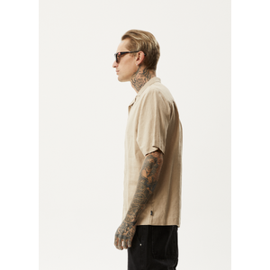 Daily - Hemp Cuban Short Sleeve Shirt - Taupe - S