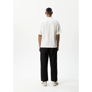Calm - Hemp Cuban Short Sleeve Shirt - White - XS