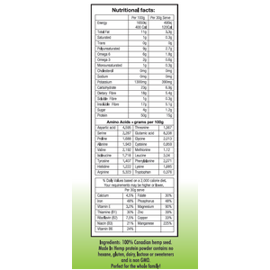 Certified Organic Hemp Protein Powder