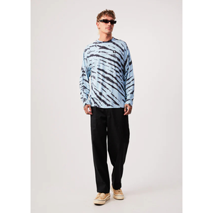 Controlla - Unisex Hemp Tie-Dye Long Sleeve T-Shirt - Sky Blue - S