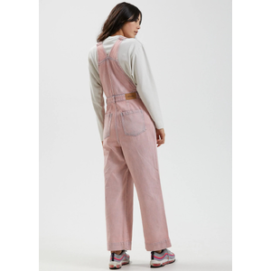 Lucie - Hemp Washed Denim Overalls - Vintage Pink - 6